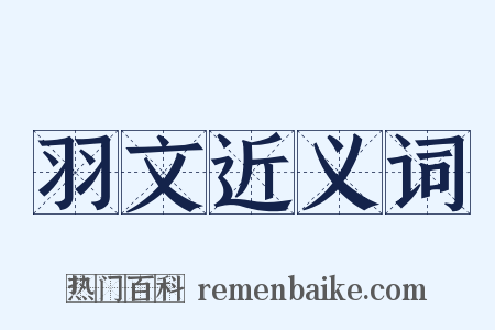 羽文近义词是什么意思的图片